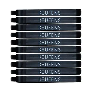 Keufens Vershoudclips 10 Stuks Zwart - Vaatwasser En Vriezer Bestendig - Afsluitclips - Vershoud Knijpers - Zaksluiter - Kunststof