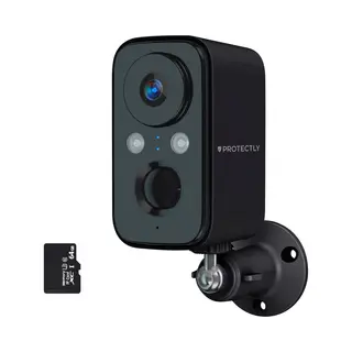 Protectly® Beveiligingscamera Draadloos Buiten – 2K Hd 3MP - Bewakingscamera Voor Buiten - Buitencamera - Buiten Camera Met Nachtzicht - Security