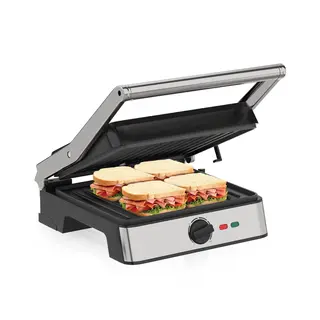 Strex Tosti Apparaat Xl Met Temperatuurregeling - Contact Grill Apparaat - Tosti Ijzer - Pfas Vrij - 2200W