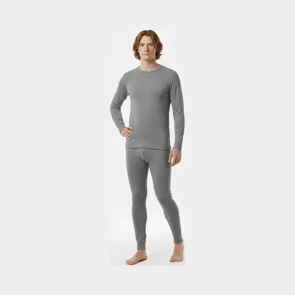 Gaubert Wollen Thermo Ondergoed Set Voor Heren - Merino Wol - Polyamide - Ademend - Grijs - Maat L thumbnail