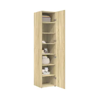 VidaXL Hoge Kast 40x42, 5x185 Cm Bewerkt Hout Sonoma Eikenkleurig