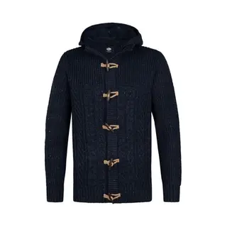 Petrol Industries - Heren Gebreid Kabel Vest Anchorage - Blauw - Maat Xxl