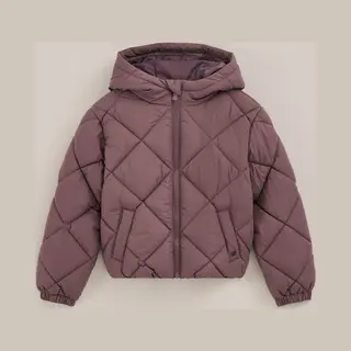 We Fashion Meisjes Oversized Gewatteerde Jas Met Capuchon