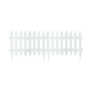 Prosperplast Tuinhekjes - 14x Stuks - Kunststof - 700 Cm - 60 X 40 Cm - Wit - Borderrand - Tuinafscheiding