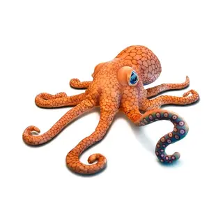MikaMax Octopus Knuffel 150 Cm – Groot Zacht Xl Knuffeldier – Voor Kinderen & Decoratie – Cadeau – Oranje Mega Knuffel