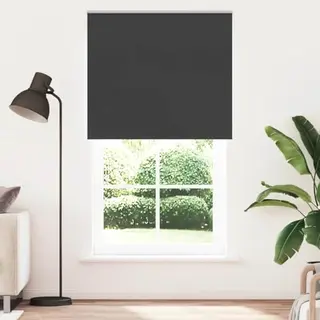 Vidaxl Verdunkelungsrollo Schwarz 130x230 Cm Stoffbreite 126, 6 Cm