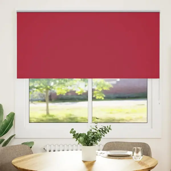 Verdunkelungsrollo Rot 150x150cm Stoffbreite 146, 6cm Polyester Vidaxl thumbnail