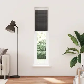 Plissee Schwarz 40x200 Cm Stoffbreite 39, 4 Cm Polyester Vidaxl