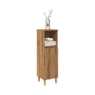 VidaXL Badschrank Artisan-Eiche 30x30x100 Cm Holzwerkstoff