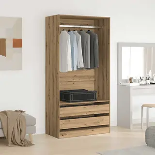 Vidaxl - Kleiderschrank Artisan-eiche 100x50x200 Cm Holzwerkstoff