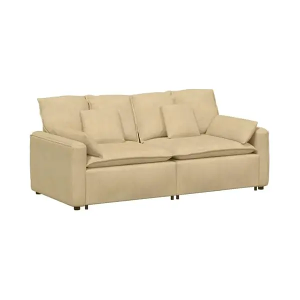 Modulares Sofa Mit Kissen Graugrün Vidaxl thumbnail