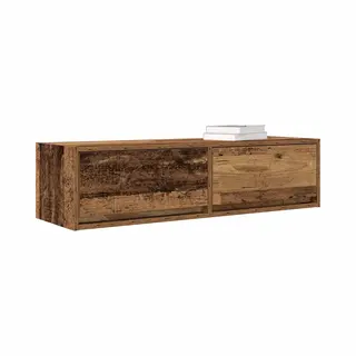 VidaXL Tv Kast Met Lade Oud Hout 100 X 31 X 25, 5 Cm Bewerkt Hout