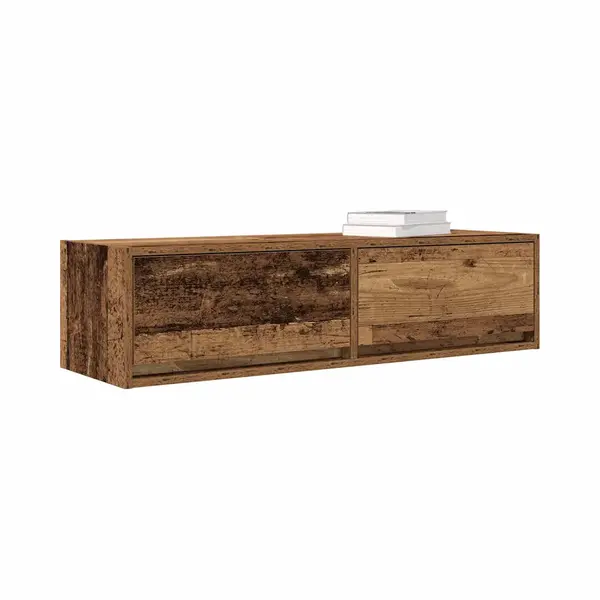 Tv Cabinet Old Wood 100x31x25, 5 Cm Engineered Wood Vidaxl thumbnail