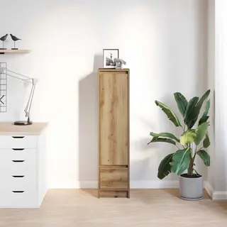 VidaXL Highboard 29, 5x34x119, 5 Cm Spaanplaat Eikenkleurig