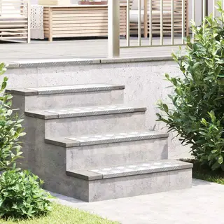 VidaXL Treppe Tritt 10 Pcs Silber 60 X 18 X 2, 5 Cm Aluminium, Wohnzimmer, Modern, Langlebig, Minimalistisches Design, Bequemes Sitzen, Hellbeige,