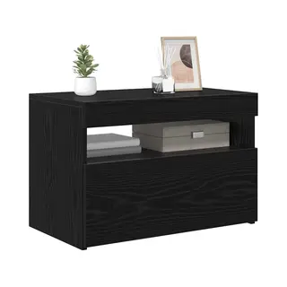 VidaXL Tv-Schränk Schwarz Eichen-Optik 60 X 35 X 40 Cm Holzwerkstoff