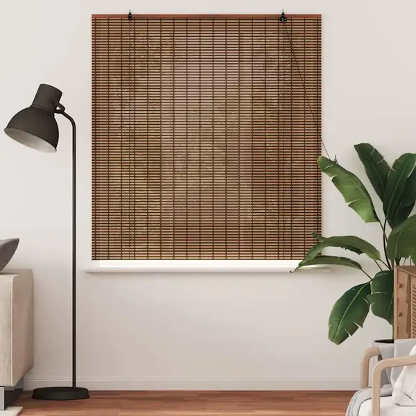 VidaXL Rollo Braun 150 X 160 Cm Bambus thumbnail