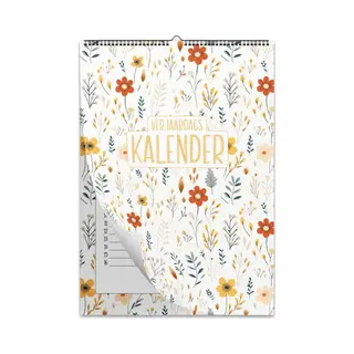 Momentuals Luxe Verjaardagskalender A4 - Wandkalender - Maandkalender - Kalender - Spring Floral - Bloemen