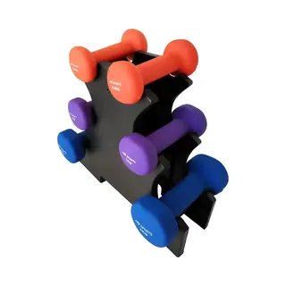 Aj-Sports Dumbell Set Gekleurd - 0, 5 T/m 2 Kg - Dumbbells - Gewichten Set - Halterset - Halters - Fitness Gewichten - Krachttraining - Fitness -