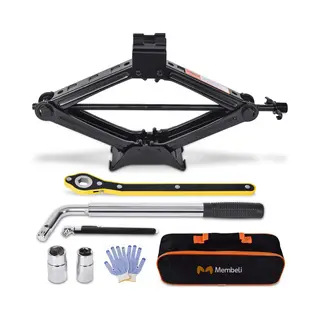 Membeli Autokrik - Complete, Robuuste Bandenwissel Set - Garagekrik - Auto Krik Met Draagvermogen 2000 Kg - Gereedschapsset - Zwart