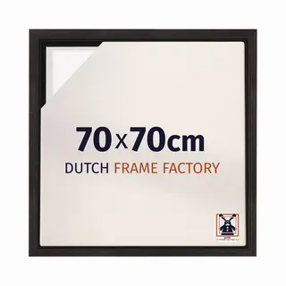 Dutch Frame Factory Baklijst 70x70 Cm - Eiken Donker - Geschikt Voor Canvasdoek - Mdf Baklijst Lausanne
