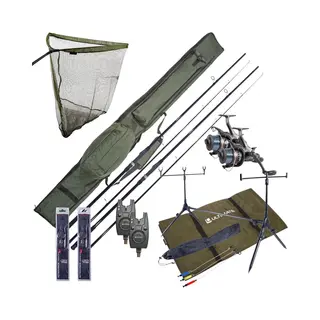 Complete Ultimate Karper Set Met Hengels, Vrijloopmolens, Rodpod, Beetmelders En End-tackle! - Karper Set