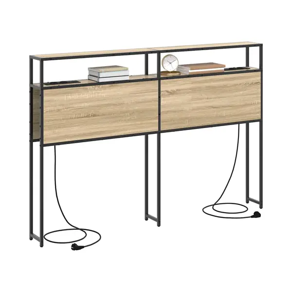Stauraum-kopfteil Sonoma Eiche 150 Cm Holzwerkstoff Vidaxl thumbnail