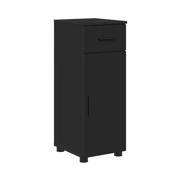 VidaXL Badezimmerschrank Mit Schubladen Schwarz 30 X 35 X 80 Cm thumbnail