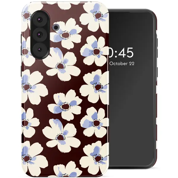 Selencia Hoesje - Geschikt Voor Samsung Galaxy A36 / A56 (5G) - Backcover - Choco Flower Pop thumbnail