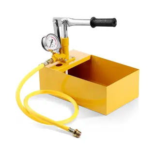 Hydrostatische Testpomp, Max. 25 Bar/362 Psi, Handmatige Hydraulische Waterdruktesterset Met Enkele Klep En Manometer, 1, 4 Gallon Watertank, 3 Voet