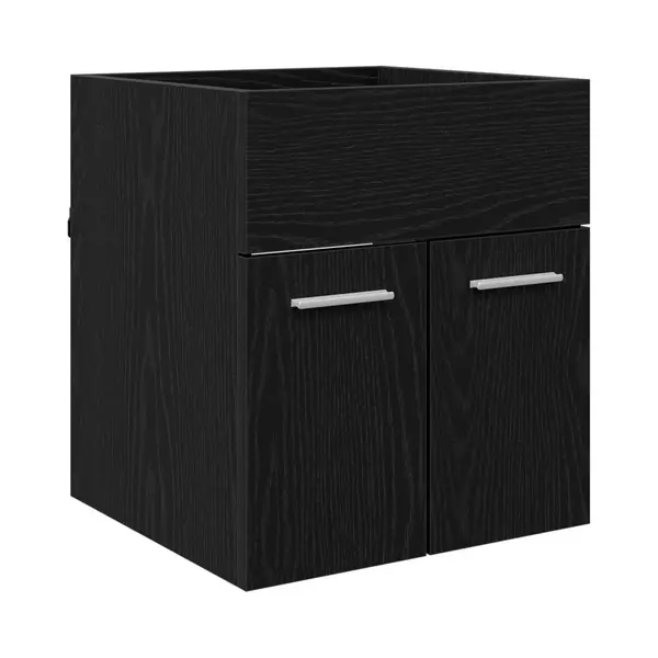 Waschbeckenunterschrank Schwarz Eichen-optik 41 X 38, 5 X 46 Cm Vidaxl thumbnail