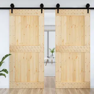 VidaXL Tür Narvik Natur 100 X 210 Cm Massivkiefer