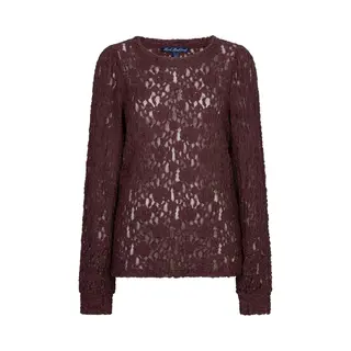 Red Button Rb Top Lace Burgundy