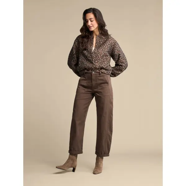 Red Button Rb Bomber Jaquard Grey Brown thumbnail