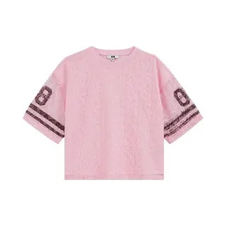 We Fashion Meisjes Oversized Jersey T-shirt Van Kant