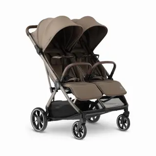 Deryan Rolo X2 Xl V2 Duo Buggy - Compacte Dubbele Buggy - Hazel