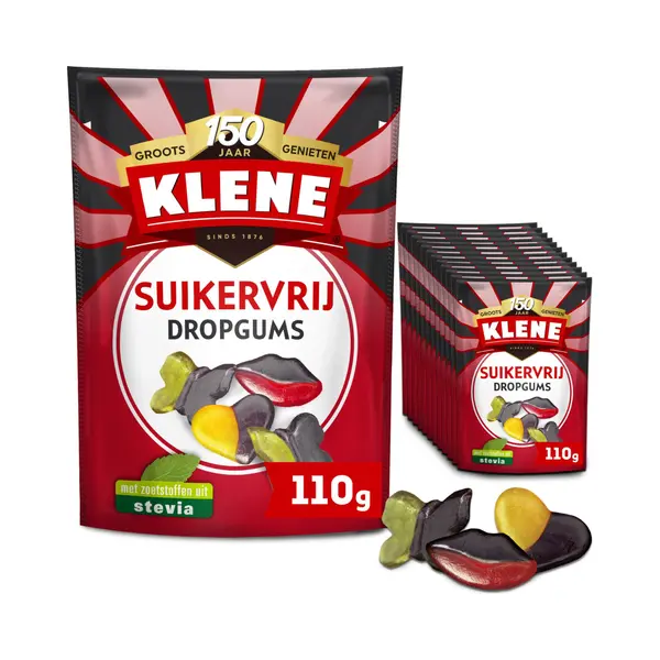 12x Klene Dropgums Suikervrij 105 Gr thumbnail