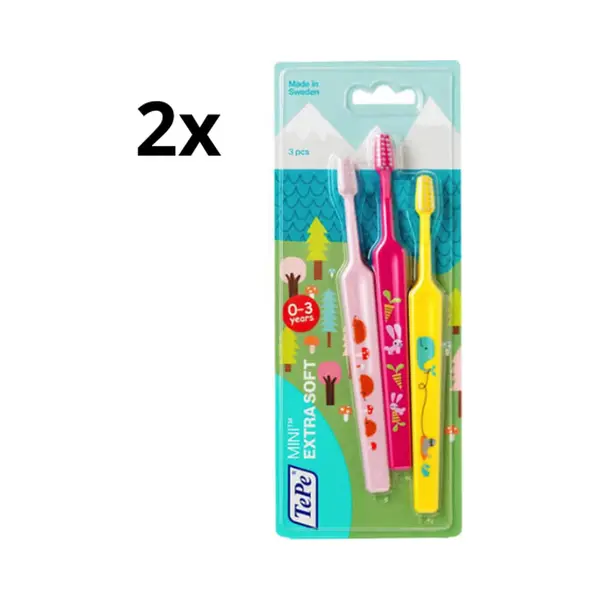 TePe Mini X-Soft Tandenborstel - 2 X 3 Stuks - Voordeelverpakking thumbnail