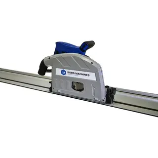 Borg Invalzaag - Cirkelzaag - 1400 Watt - 190 Mm Zaagblad - Inclusief Geleiderail 2 X 70 Cm - Regelbaar Toerental 2200 - 5200 Omw./min.