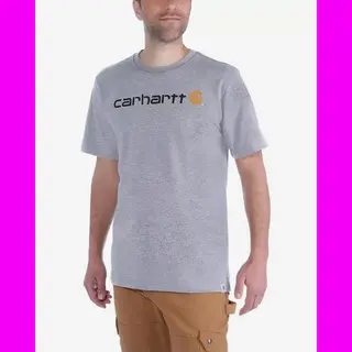 Carhartt Core Logo T-Shirt S/S - T-Shirt, Heather Grey 034, S