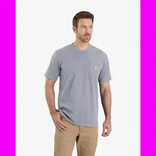 Carhartt Workwear Pocket T-Shirt S/S - Baumwoll T-Shirt, heather Grey 034, L