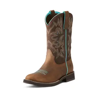 Westernstiefel Aus Leder Frau Ariat Delilah Round Toe