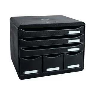 Exacompta 306714D office drawer unit Black