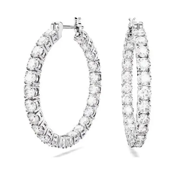 Swarovski 5647715 earring Clip-on earrings Metal Silver, White thumbnail