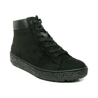 Hartjes Nub Mid Sneaker Sneakers - Suède - Dames - Zwart - Maat 41, 5