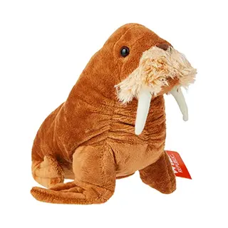 Wild Republic Pluche Walrus Knuffel Bruin 27 Cm - Zacht - Knuffeldier - Speelgoed Kinderen