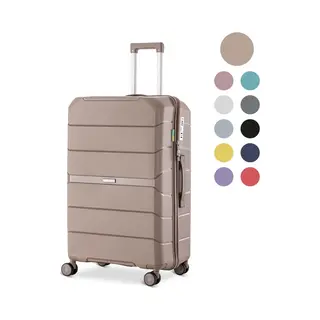 Skycases Urban Adventurer - Grote Reiskoffer - Cijferslot - 49x30x75cm - 110L - Xl Rolkoffer Groot - Spinner Wielen & Kofferslot - Champagne
