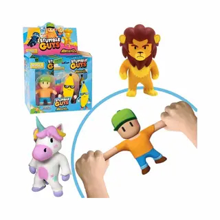Stumble Guys Monster Flex Stressbal - 1 Exemplaar - Spaar Ze Allemaal - Rek Strek Squeeze - Anti Stress Speelgoed - 13 Cm Groot