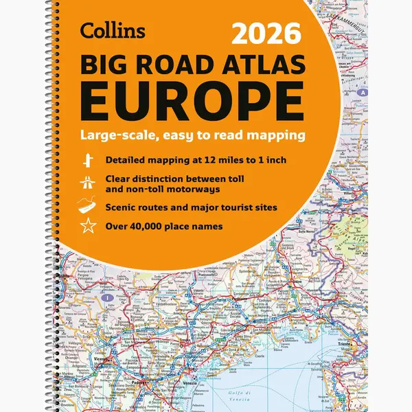 Collins 2026 Big Road Atlas Europe thumbnail