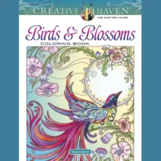 Creative Haven Birds And Blossoms Coloring Book